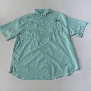 Columbia PFG Shirt Mens XL Short Sleeve Fishing Vented Outdoor Top